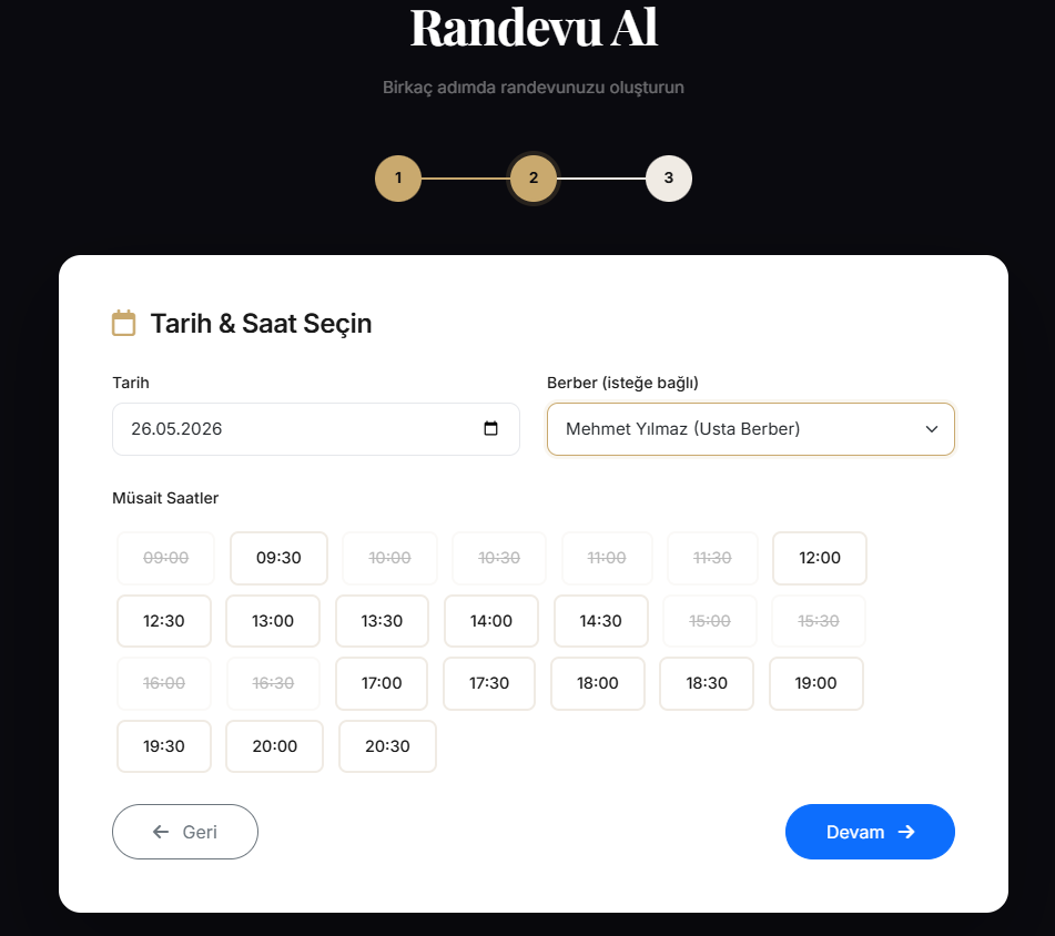 Berber Takip Programı — ekran görüntüsü 2